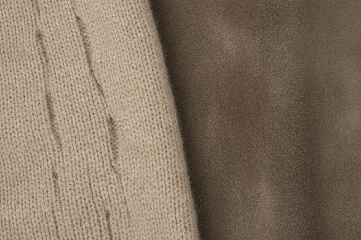 cashwool stof en suede vul de hele afbeelding er mee