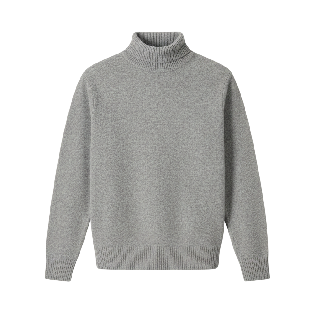 Wool Turtleneck Grey
