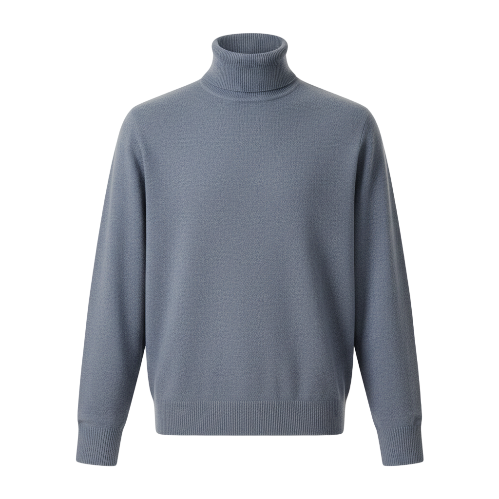 Wool Turtleneck Blue