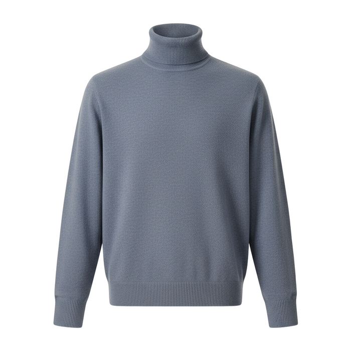 Wool Turtleneck Blue