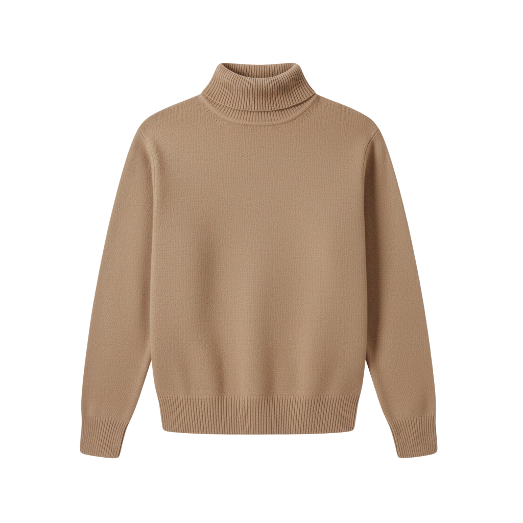 Wool Turtleneck Brown