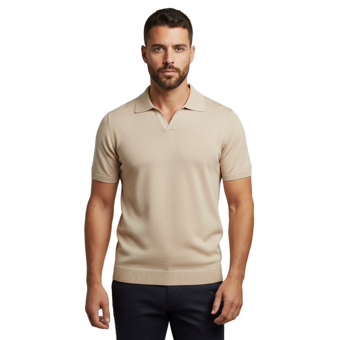 Buttonless Polo Shirt