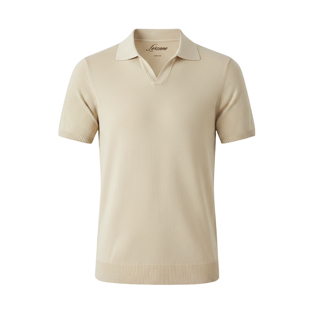 Buttonless Polo Shirt