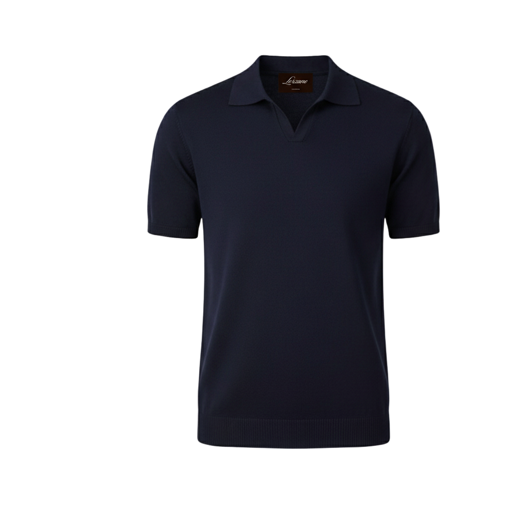 Buttonless Polo Shirt