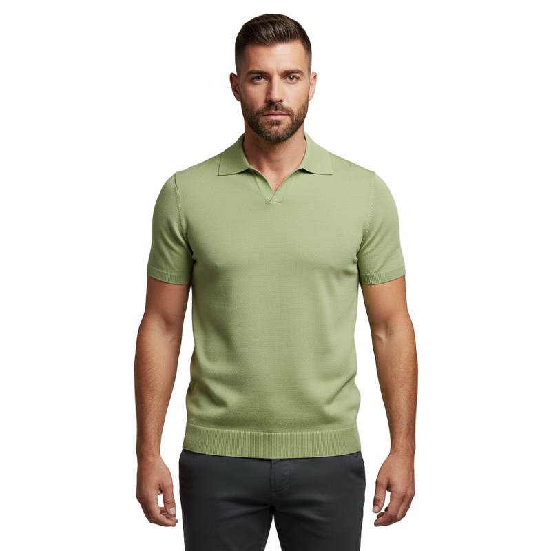 Buttonless Polo Shirt