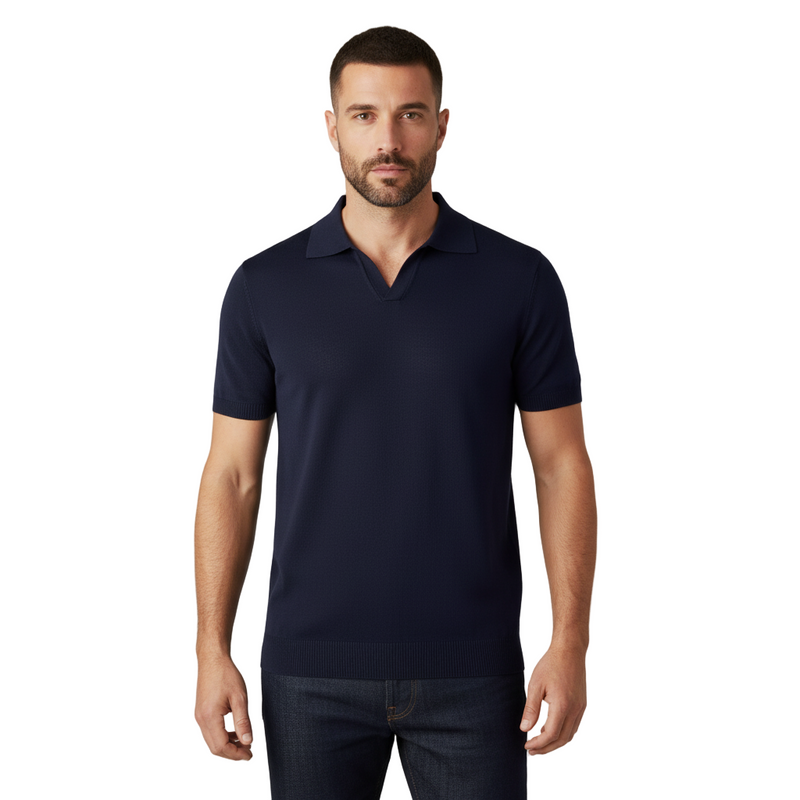 Buttonless Polo Shirt