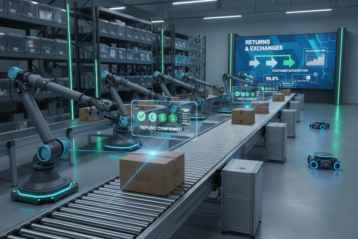 Return & Exchange package get money back warehouse automation