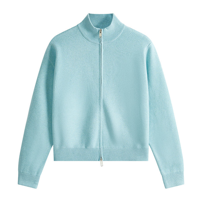 Essential Zip Sweater Blue